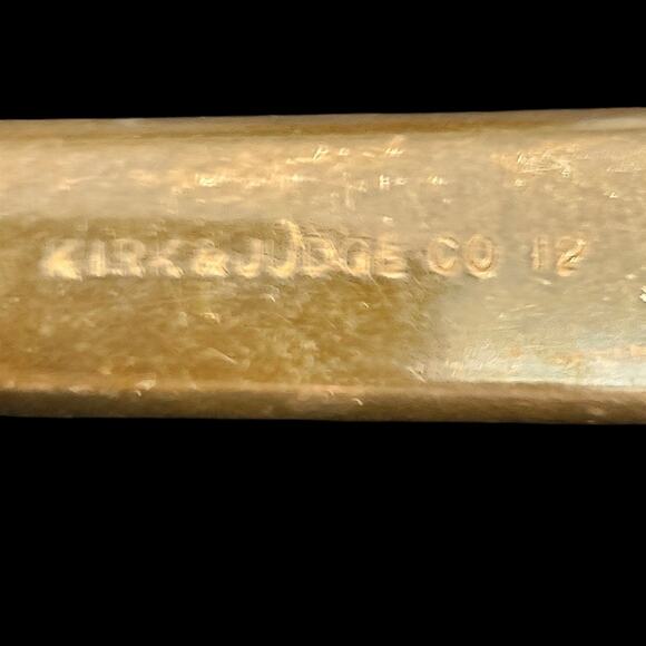 Set of 4 Kirk & Judge Co Silverplate Dinner Forks Shell Pattern Antique c1900 - Picture 3 of 3
